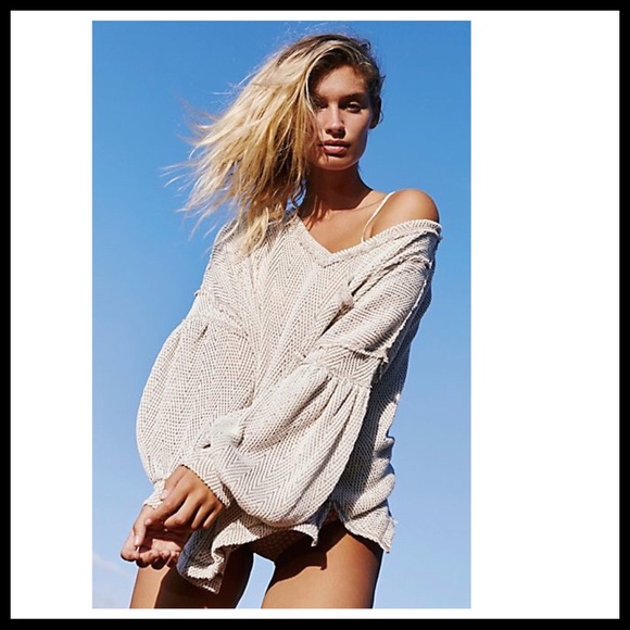 FREE PEOPLE BOHO PULLOVER FLOWY TUNIC TOP A3C - Picture 11 of 16